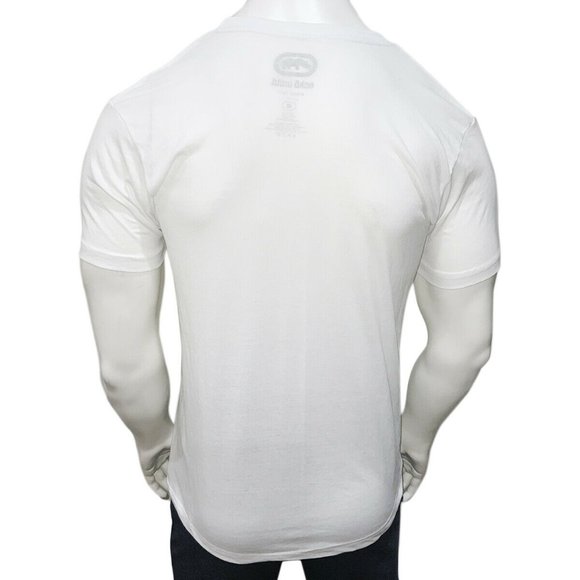 NWT ECKO UNLTD. AUTHENTIC MEN'S WHITE CREW NECK SHORT SLEEVE T-SHIRT SIZE S - Picture 4 of 5